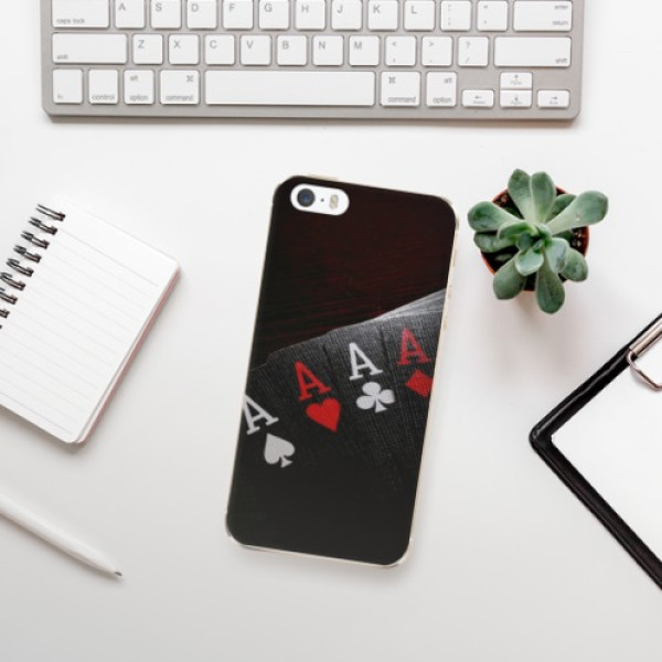 Silikonové pouzdro iSaprio - Apple iPhone 5 / 5S / SE - Poker