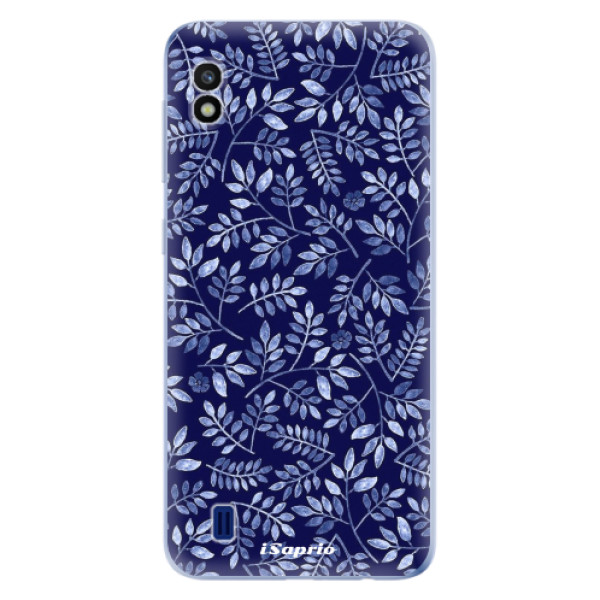 Silikonové odolné pouzdro iSaprio Blue Leaves 05 na mobil Samsung Galaxy A10 (Silikonový odolný kryt, obal, pouzdro iSaprio Blue Leaves 05 na mobil Samsung Galaxy A10)