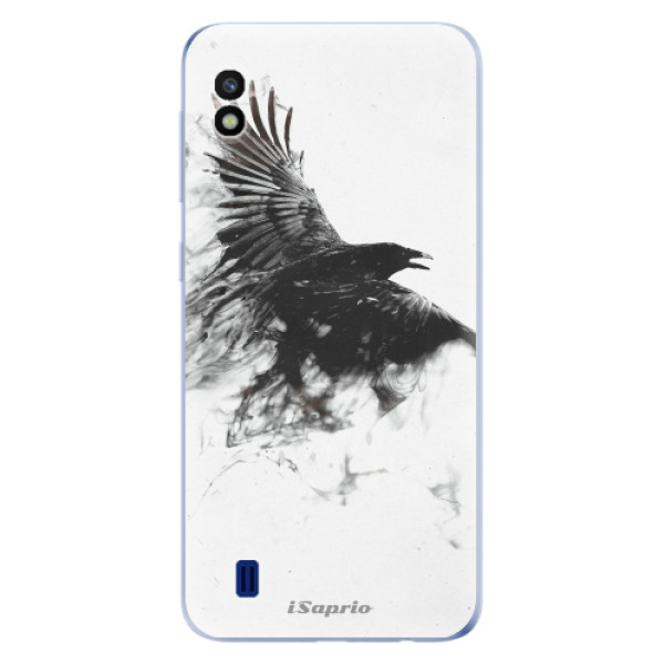 Silikonové odolné pouzdro iSaprio Dark Bird 01 na mobil Samsung Galaxy A10 (Silikonový odolný kryt, obal, pouzdro iSaprio Dark Bird 01 na mobil Samsung Galaxy A10)