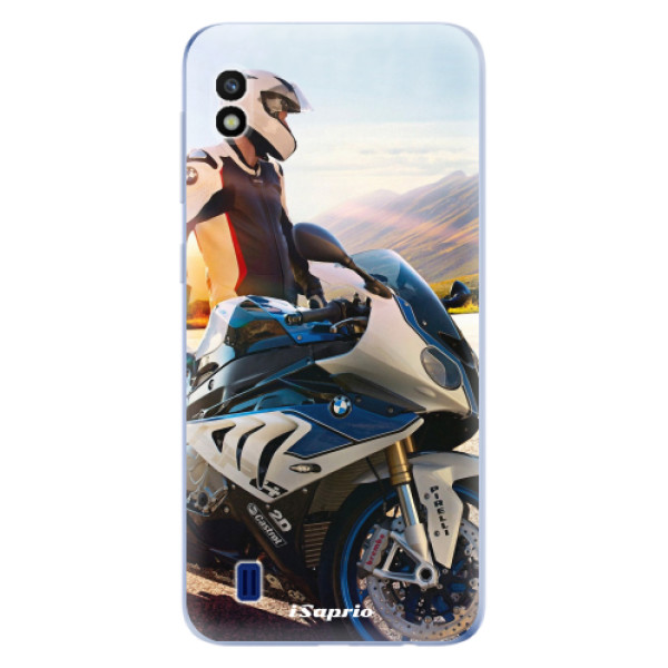 Odolné silikonové pouzdro iSaprio - Motorcycle 10 - Samsung Galaxy A10
