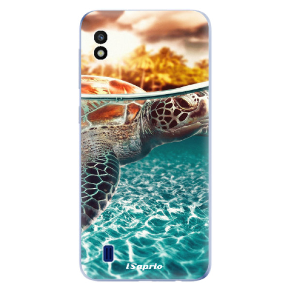 Silikonové odolné pouzdro iSaprio Turtle 01 na mobil Samsung Galaxy A10 (Silikonový odolný kryt, obal, pouzdro iSaprio Turtle 01 na mobil Samsung Galaxy A10)
