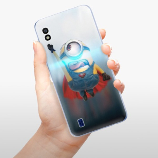 Silikonové pouzdro iSaprio - Samsung Galaxy A10 - Mimons Superman 02