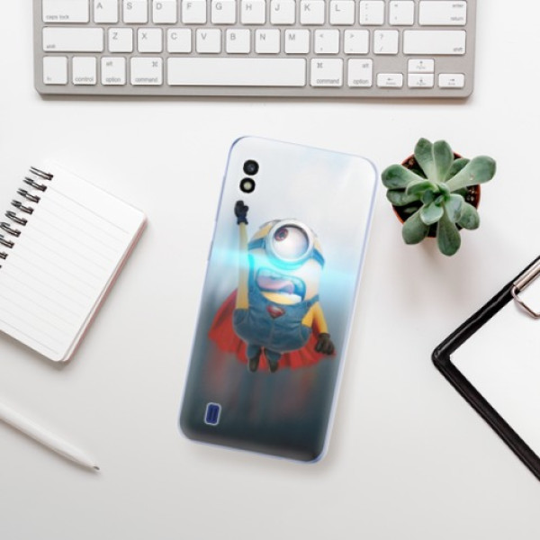Silikonové pouzdro iSaprio - Samsung Galaxy A10 - Mimons Superman 02