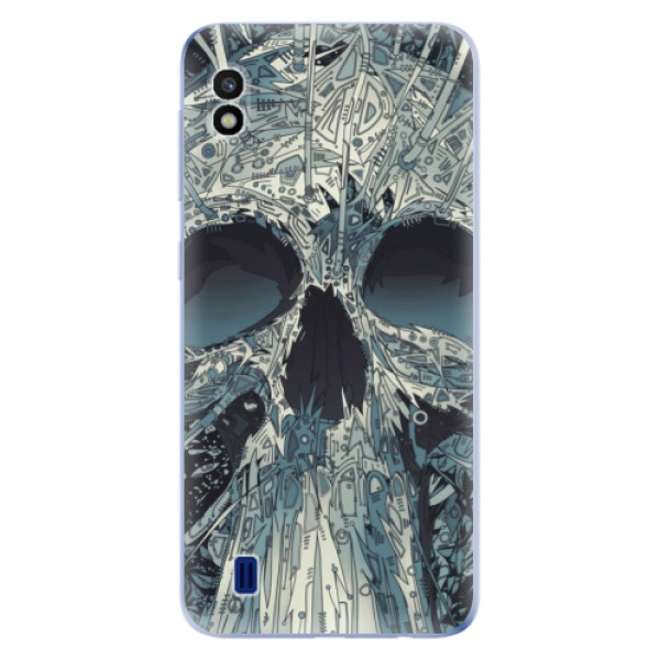 Silikonové odolné pouzdro iSaprio Abstract Skull na mobil Samsung Galaxy A10 (Silikonový odolný kryt, obal, pouzdro iSaprio Abstract Skull na mobil Samsung Galaxy A10)
