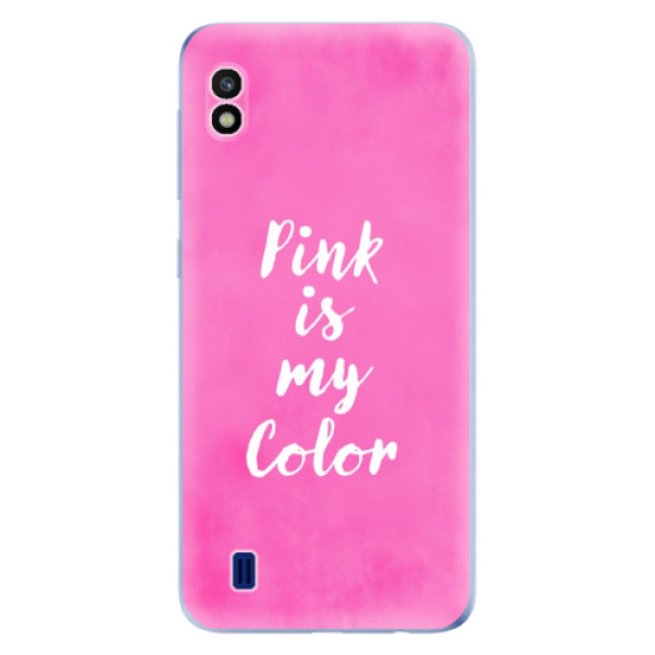 Silikonové odolné pouzdro iSaprio Pink is my color na mobil Samsung Galaxy A10 (Silikonový odolný kryt, obal, pouzdro iSaprio Pink is my color na mobil Samsung Galaxy A10)
