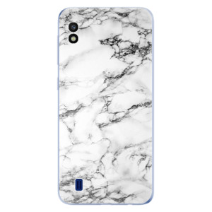 Silikonové pouzdro iSaprio - Samsung Galaxy A10 - White Marble 01