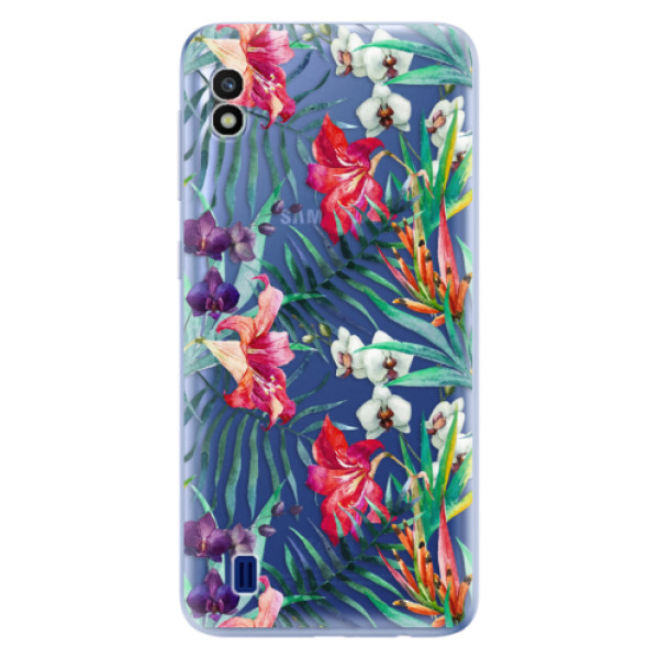 Odolné silikonové pouzdro iSaprio - Flower Pattern 03 - Samsung Galaxy A10