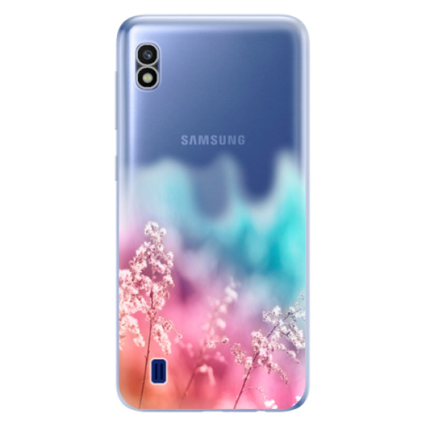 Odolné silikonové pouzdro iSaprio - Rainbow Grass - Samsung Galaxy A10