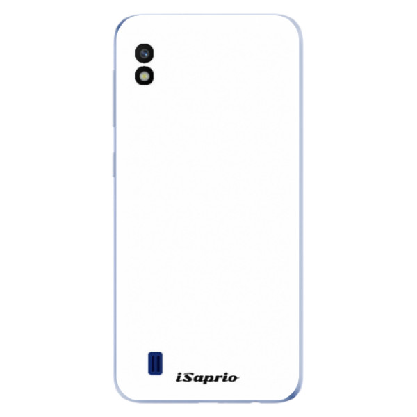 Silikonové odolné pouzdro iSaprio 4Pure bílé na mobil Samsung Galaxy A10 (Silikonový odolný kryt, obal, pouzdro iSaprio 4Pure bílé na mobil Samsung Galaxy A10)