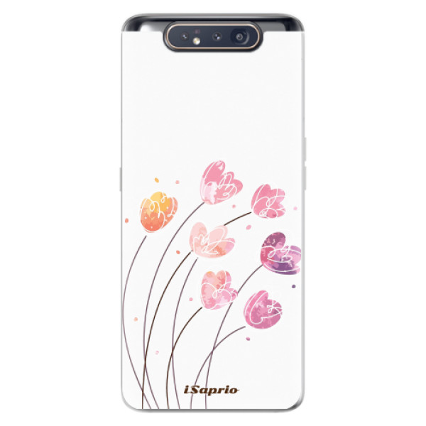 Odolné silikonové pouzdro iSaprio - Flowers 14 - Samsung Galaxy A80