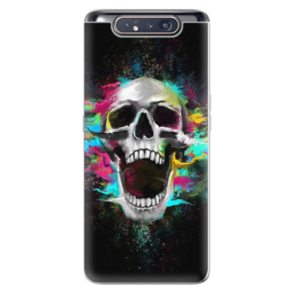 Odolné silikonové pouzdro iSaprio - Skull in Colors - Samsung Galaxy A80