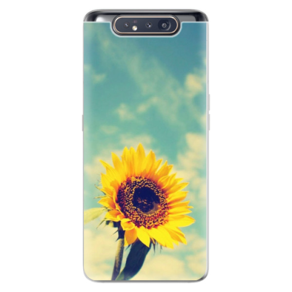 Odolné silikonové pouzdro iSaprio - Sunflower 01 - Samsung Galaxy A80