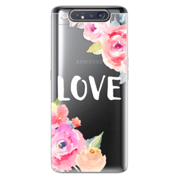 Odolné silikonové pouzdro iSaprio - Love - Samsung Galaxy A80