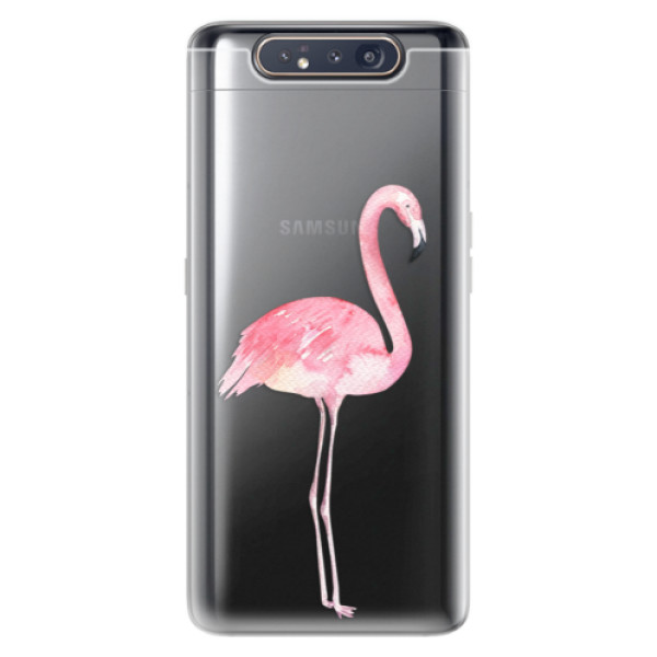 Odolné silikonové pouzdro iSaprio - Flamingo 01 - Samsung Galaxy A80