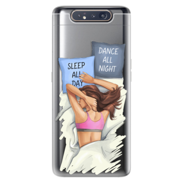 Odolné silikonové pouzdro iSaprio - Dance and Sleep - Samsung Galaxy A80