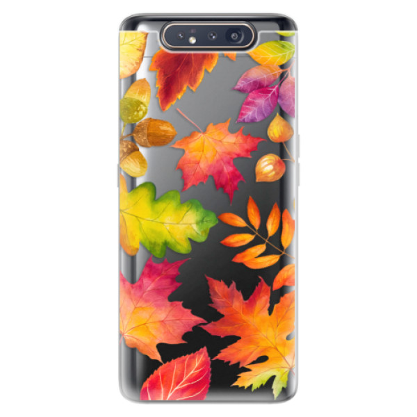 Odolné silikonové pouzdro iSaprio - Autumn Leaves 01 - Samsung Galaxy A80