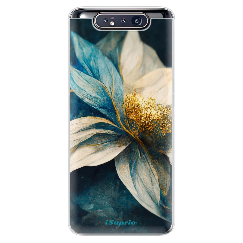 Odolné silikonové pouzdro iSaprio - Blue Petals - Samsung Galaxy A80
