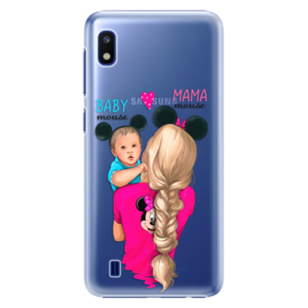 Plastové pouzdro iSaprio - Mama Mouse Blonde and Boy - Samsung Galaxy A10