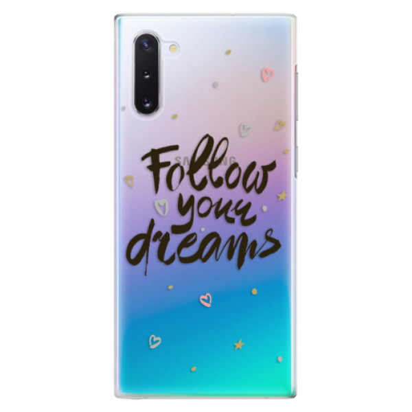 Plastové pouzdro iSaprio - Follow Your Dreams - black - Samsung Galaxy Note 10