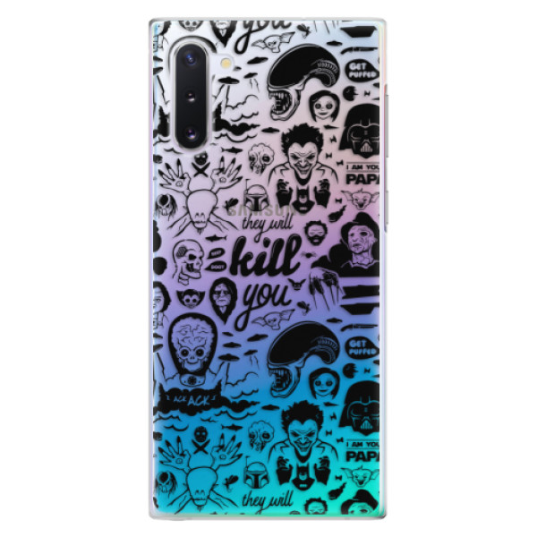 Plastové pouzdro iSaprio - Comics 01 - black - Samsung Galaxy Note 10