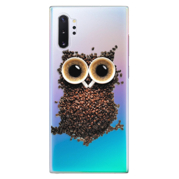 Plastové pouzdro iSaprio - Owl And Coffee - Samsung Galaxy Note 10+
