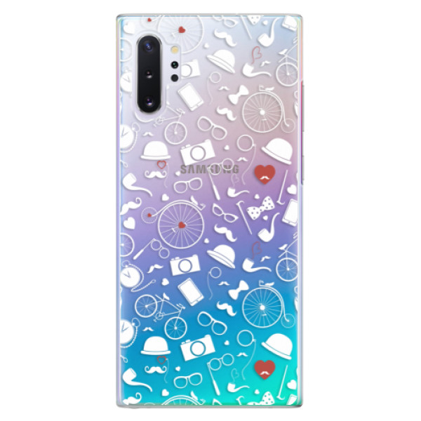 Plastové pouzdro iSaprio - Vintage Pattern 01 - white - Samsung Galaxy Note 10+
