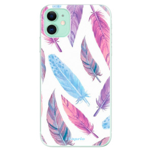 Silikonové pouzdro iSaprio - Apple iPhone 11 - Feather Pattern 10
