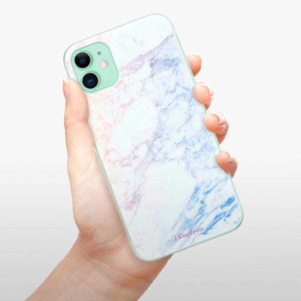 Silikonové pouzdro iSaprio - Apple iPhone 11 - Raibow Marble 10