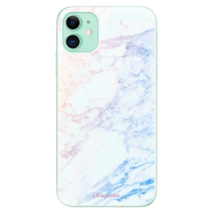 Silikonové pouzdro iSaprio - Apple iPhone 11 - Raibow Marble 10