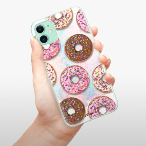 Silikonové pouzdro iSaprio - Apple iPhone 11 - Donuts 11