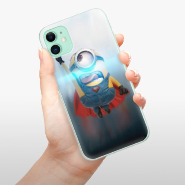 Silikonové pouzdro iSaprio - Apple iPhone 11 - Mimons Superman 02