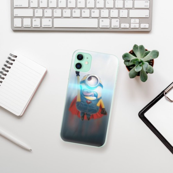 Silikonové pouzdro iSaprio - Apple iPhone 11 - Mimons Superman 02