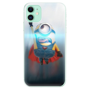 Silikonové pouzdro iSaprio - Apple iPhone 11 - Mimons Superman 02