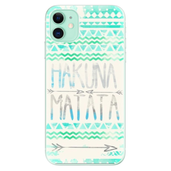 Odolné silikonové pouzdro iSaprio - Hakuna Matata Green - iPhone 11
