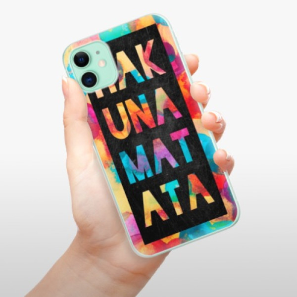Silikonové pouzdro iSaprio - Apple iPhone 11 - Hakuna Matata 01