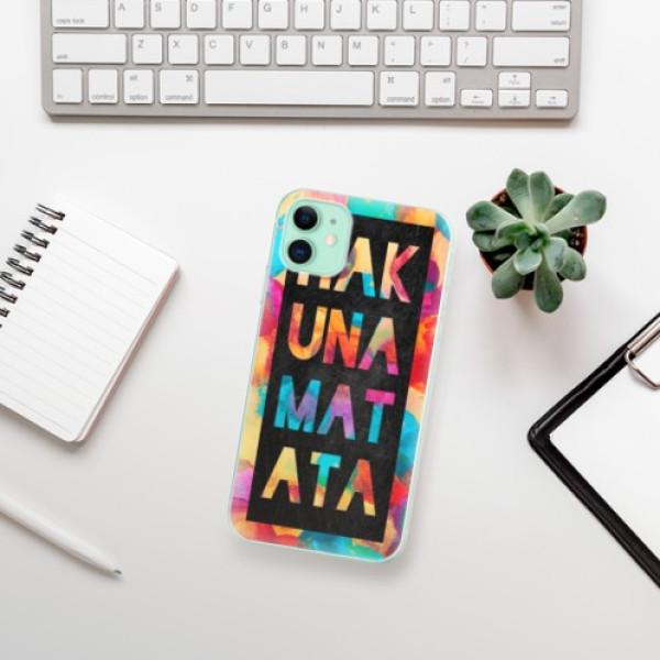 Silikonové pouzdro iSaprio - Apple iPhone 11 - Hakuna Matata 01