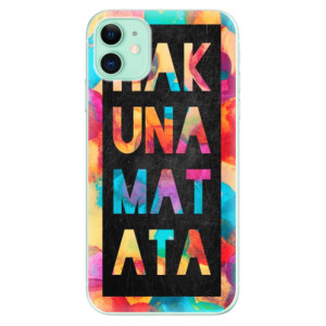 Silikonové pouzdro iSaprio - Apple iPhone 11 - Hakuna Matata 01