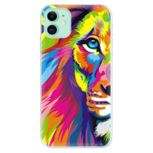 Silikonové pouzdro iSaprio - Apple iPhone 11 - Rainbow Lion