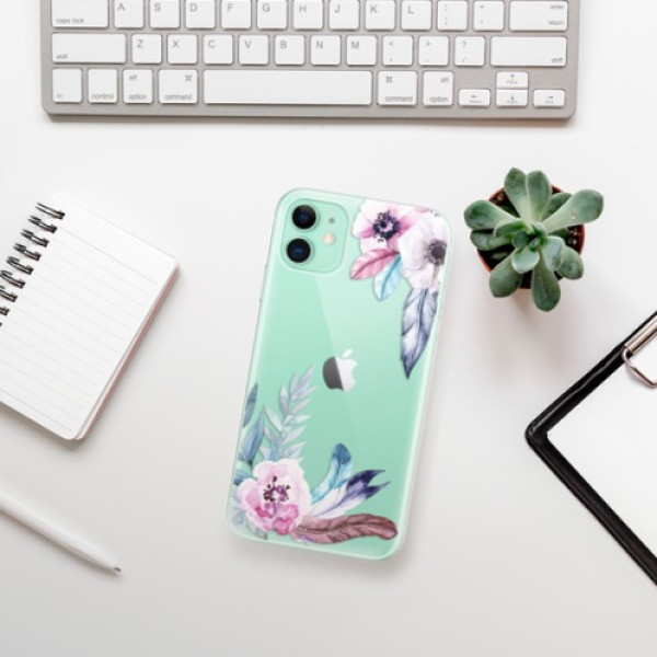 Silikonové pouzdro iSaprio - Apple iPhone 11 - Flower Pattern 04