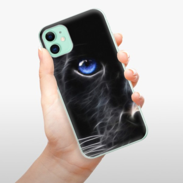 Silikonové pouzdro iSaprio - Apple iPhone 11 - black Puma