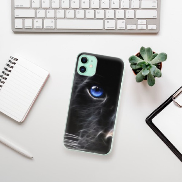 Silikonové pouzdro iSaprio - Apple iPhone 11 - black Puma