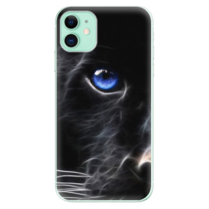 Silikonové pouzdro iSaprio - Apple iPhone 11 - black Puma