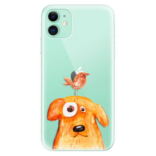 Silikonové odolné pouzdro iSaprio - Dog And Bird na mobil Apple iPhone 11 (Silikonový odolný kryt, obal, pouzdro iSaprio - Dog And Bird na mobilní telefon Apple iPhone 11)