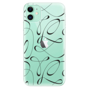 Silikonové pouzdro iSaprio - Apple iPhone 11 - Fancy black