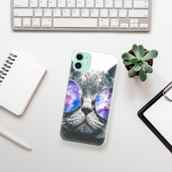 Silikonové pouzdro iSaprio - Apple iPhone 11 - Galaxy Cat