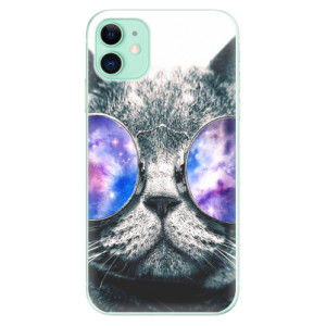 Silikonové pouzdro iSaprio - Apple iPhone 11 - Galaxy Cat