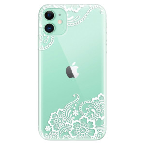 Silikonové pouzdro iSaprio - Apple iPhone 11 - white Lace 02
