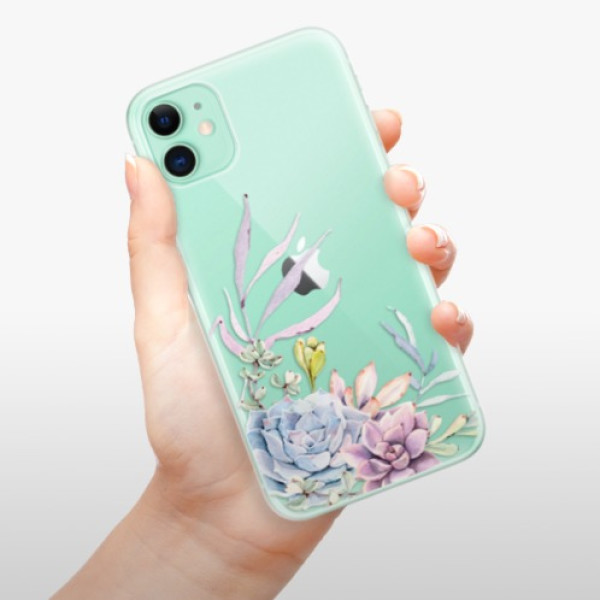 Silikonové pouzdro iSaprio - Apple iPhone 11 - Succulent 01