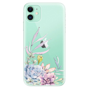 Silikonové pouzdro iSaprio - Apple iPhone 11 - Succulent 01