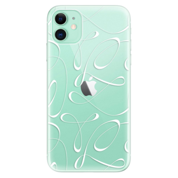 Silikonové odolné pouzdro iSaprio - Fancy white na mobil Apple iPhone 11 (Silikonový odolný kryt, obal, pouzdro iSaprio - Fancy white na mobilní telefon Apple iPhone 11)